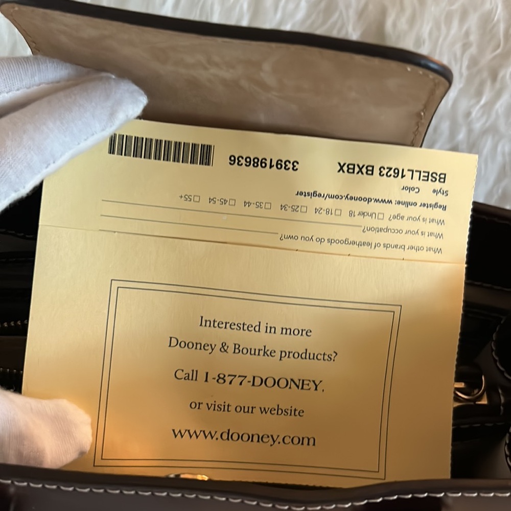 Dooney and Bourke Handbag - Bordeaux Color with Dust Bag - Picture 14 of 15